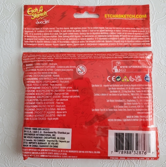 Etch A Sketch Doodle Draw And Slide Writing And Drawing Nostalgic Red - New! - Picture 2 of 2